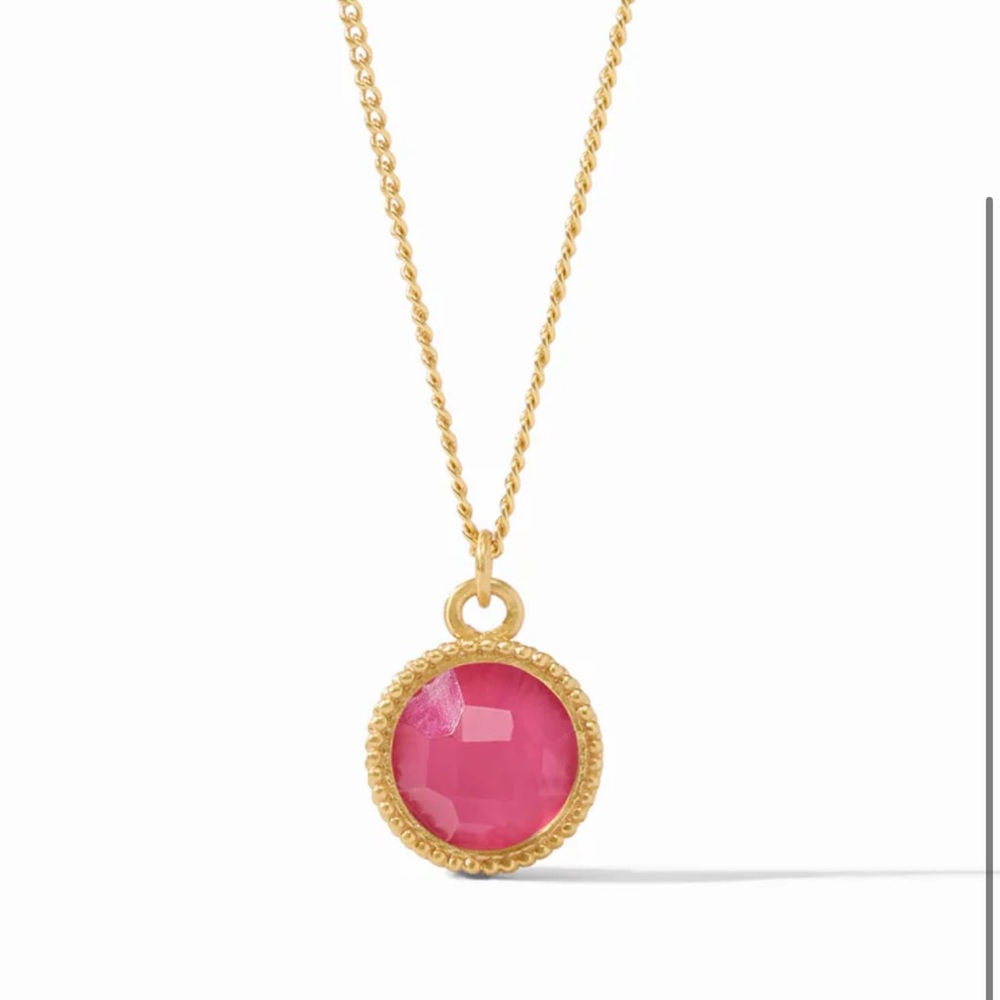 Julie Vos Fleur-de-Lis Solitaire Necklace
